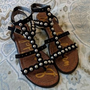 Sam Edelman Black Studded Sandals